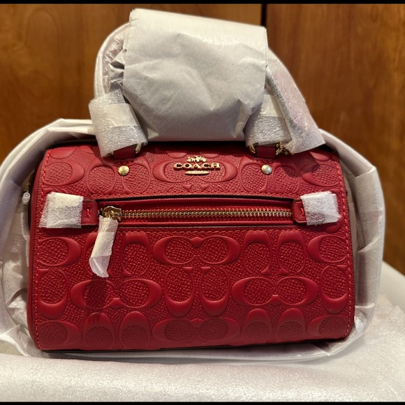 COACH Mini Rowan Crossbody In Signature Leather - Picture 5 of 6